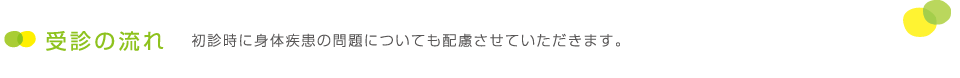 受診の流れ